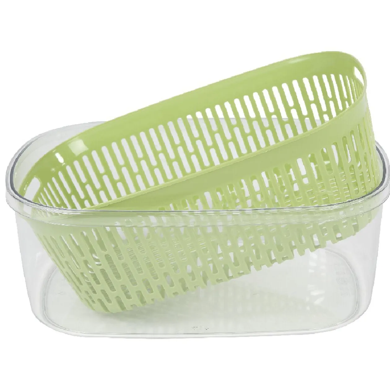 Boîte alimentaire hermétique avec panier fraîcheur 4 L vert