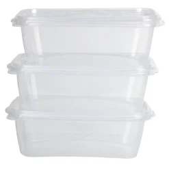 Boîte alimentaire 1,2 L transparente x3 < Gifi Hot
