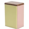 Boîte alimentaire métal bicolore 20x13cm (2 modèles jaune/rose ou orange/blanc) < Gifi Hot