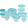 Boîte alimentaire plastique x15 (2 modèles gris ou bleu) < Gifi Outlet