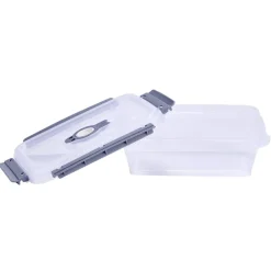 Boîte alimentaire rectangulaire 900ml Fresh System plastique transparent et gris < Gifi Sale
