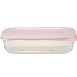 Boîte alimentaire rectangulaire 1L plastique avec couvercle 13,5x20,5cm (3 modèles) < Gifi Outlet