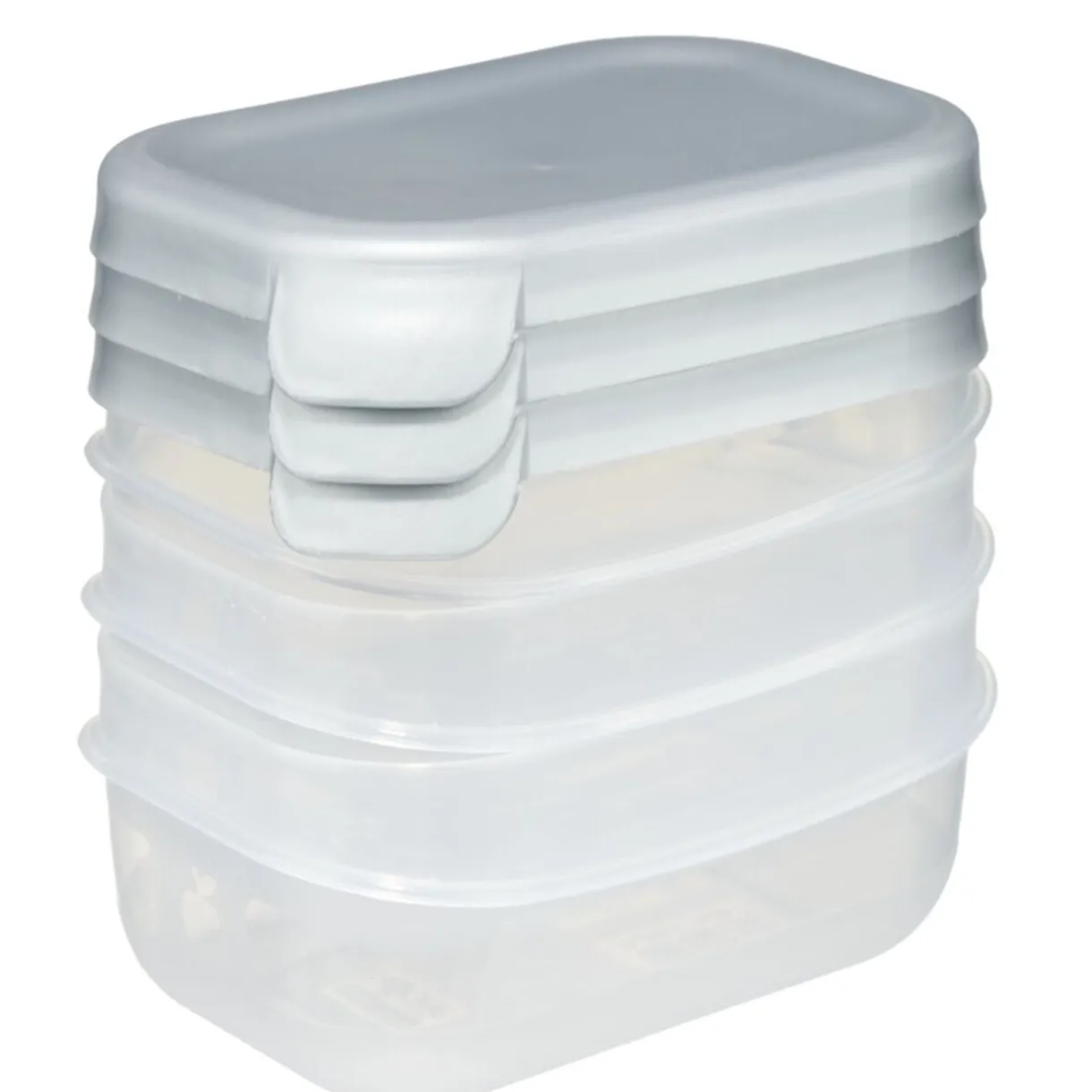 Boîte alimentaire rectangulaire 25cl x3 plastique avec couvercle 12,5x9xH9,5cm (3 modèles) < Gifi Online