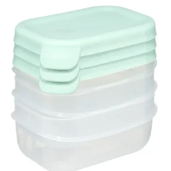 Boîte alimentaire rectangulaire 25cl x3 plastique avec couvercle 12,5x9xH9,5cm (3 modèles) < Gifi Online