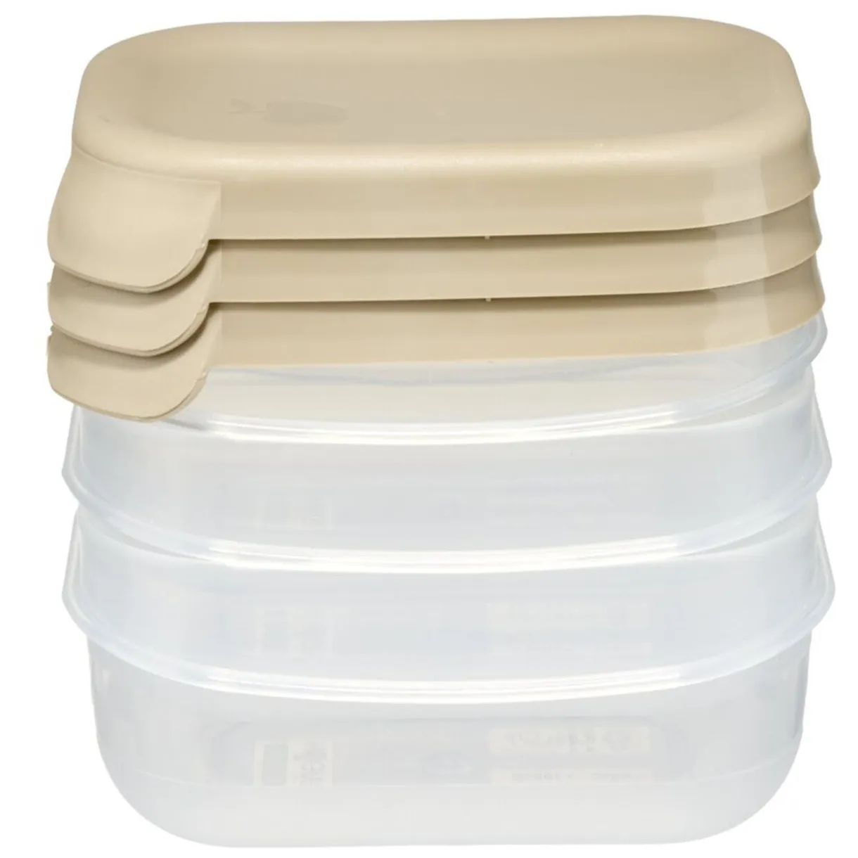 Boîte alimentaire rectangulaire 25cl x3 plastique avec couvercle 12,5x9xH9,5cm (3 modèles) < Gifi Online