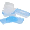 Boîte alimentaire Take away 1 L transparente et bleue x4 < Gifi