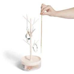 Boîte à bijoux avec porte bijoux Ø13,6xH35cm