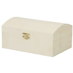 Boîte à bijoux en bois à décorer L18xl12xH8,5cm