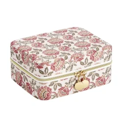 Boîte à bijoux motif coloré indien grand modèle 10x10xH5cm (2 modèles) < Gifi New