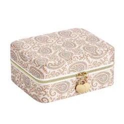 Boîte à bijoux motif coloré indien grand modèle 10x10xH5cm (2 modèles) < Gifi New