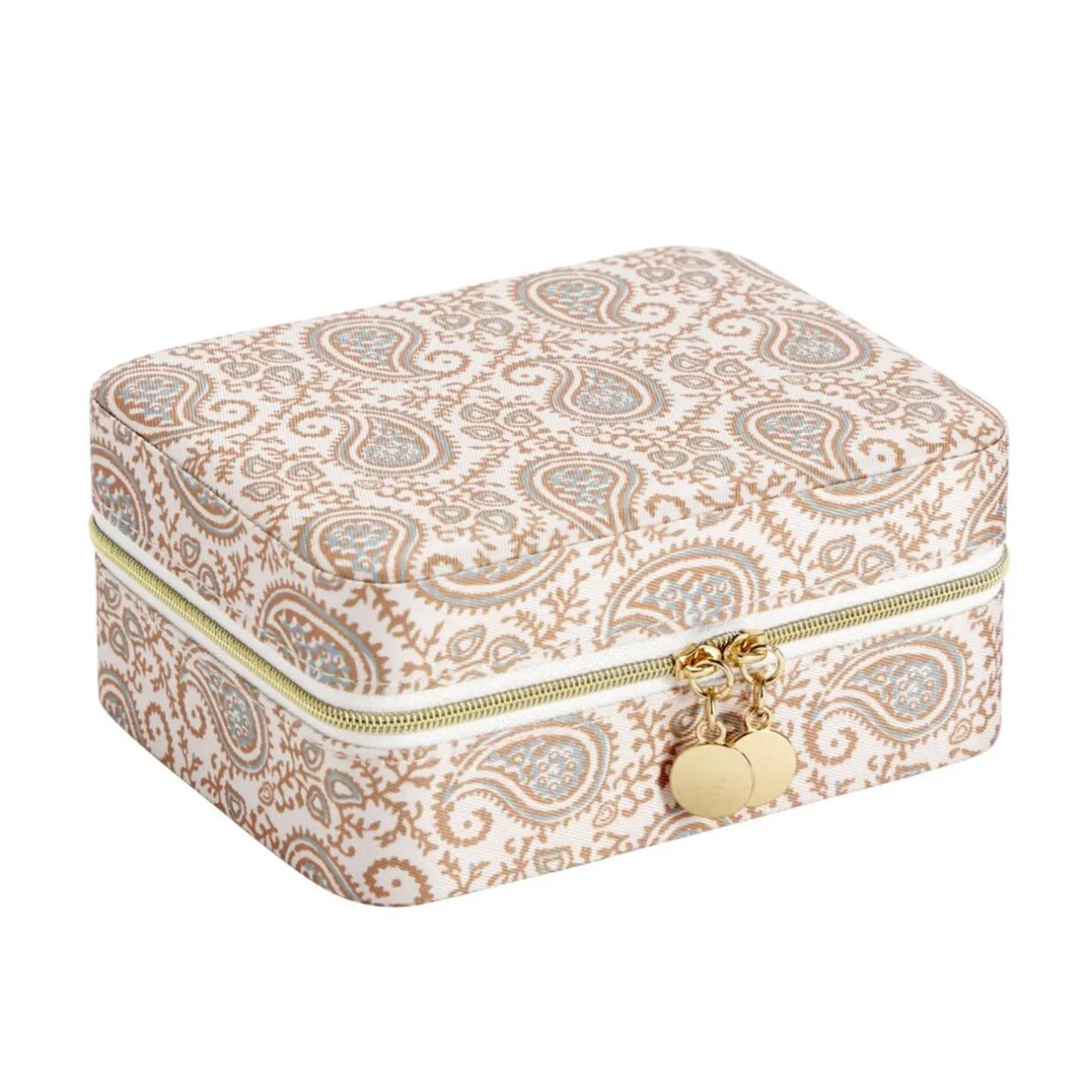 Boîte à bijoux motif coloré indien grand modèle 10x10xH5cm (2 modèles) < Gifi New