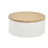 Boîte à bijoux ronde avec miroir Ø14xH6,5cm