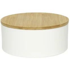 Boîte à bijoux ronde avec miroir Ø14xH6,5cm