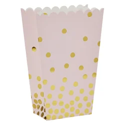 Boîte à bonbons ou pop corn rose et doré à poids x 4 < Gifi Clearance