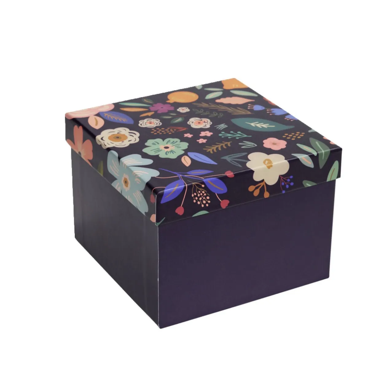 Boîte à cadeau carrée 15x15xH11cm (2 modèles)