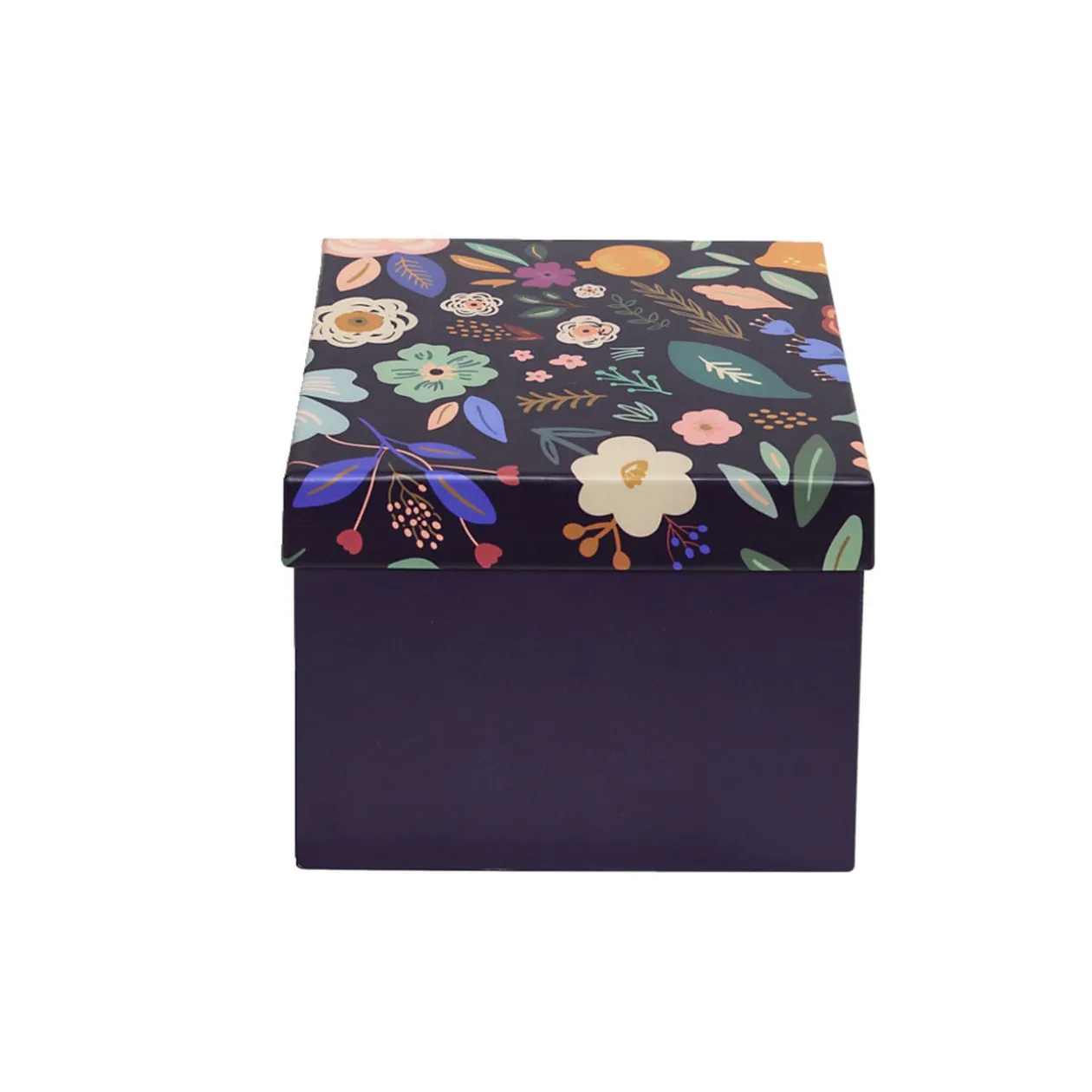 Boîte à cadeau carrée 15x15xH11cm (2 modèles)