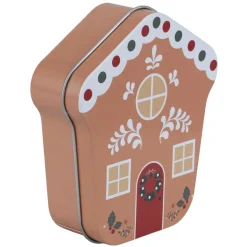Boîte cadeau métal forme maison motif Noël 9xH11cm (3 modèles) < Gifi