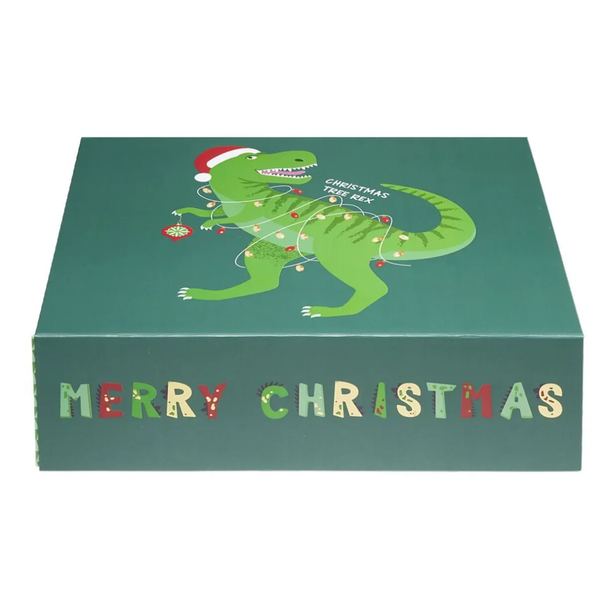 Boîte cadeau Noël pliable enfant licorne ou dinosaure 35x30cm (2 modèles) < Gifi Outlet