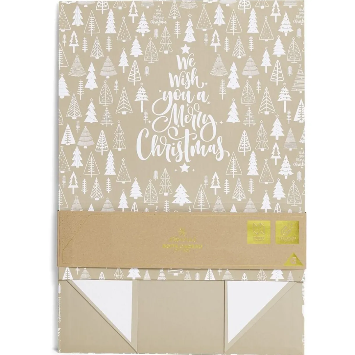 Boîte cadeau Noël pliable motif sapin < Gifi Sale