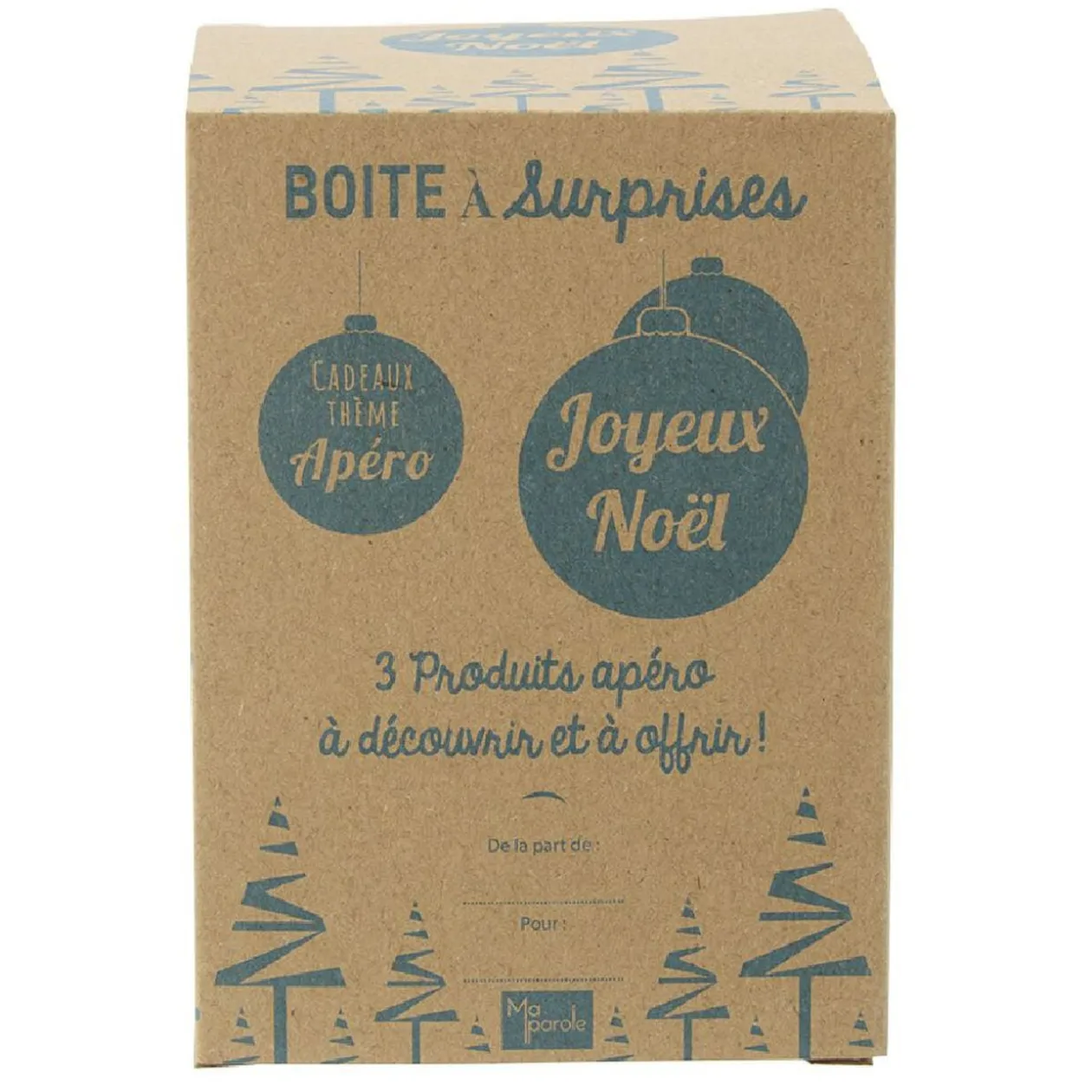 Boîte cadeau surprise apéro