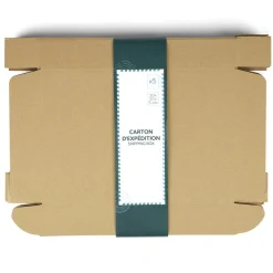 Boîte carton d'expédition marron x5 format 30x20xH5cm < Gifi Clearance