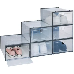 Boîte à chaussures plastique transparent x2 < Gifi Hot