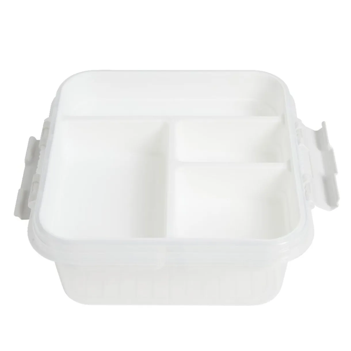 Boîte à compartiments 2 niveaux de rangement 26x25xH11cm < Gifi New