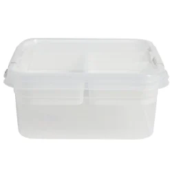 Boîte à compartiments 2 niveaux de rangement 26x25xH11cm < Gifi New