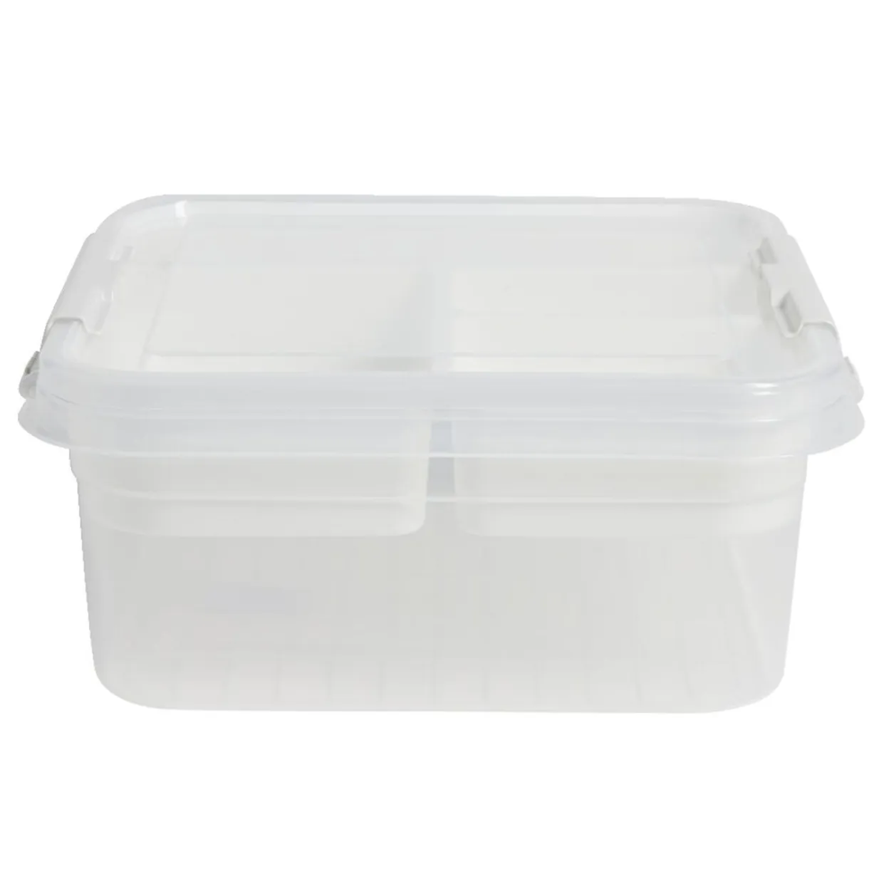 Boîte à compartiments 2 niveaux de rangement 26x25xH11cm < Gifi New
