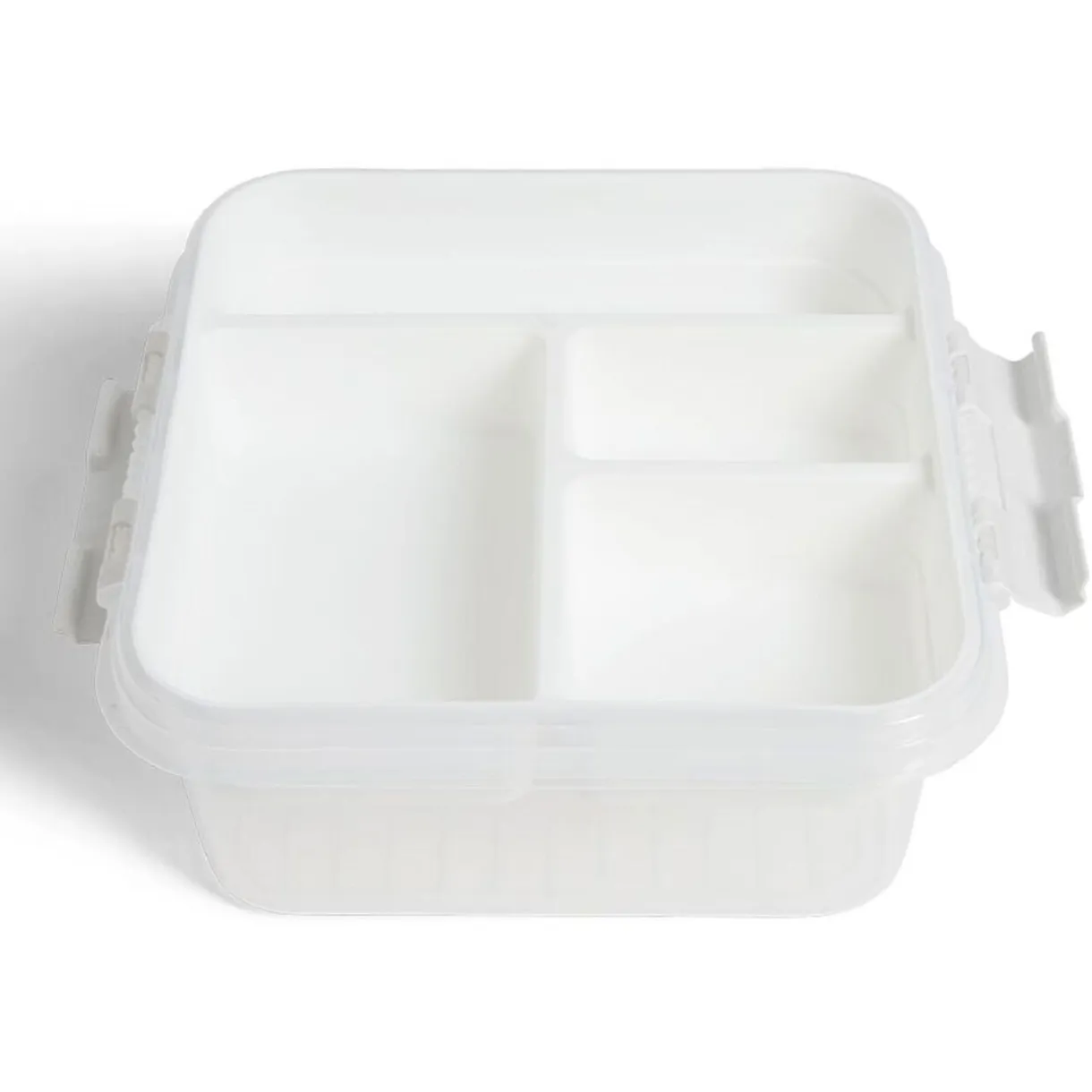 Boîte à compartiments 2 niveaux de rangement 26x25xH11cm < Gifi New