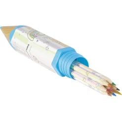 Boîte crayon avec crayon de couleur