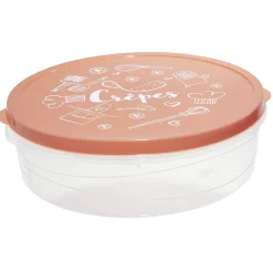 Boîte à crêpes ronde avec couvercle imprimé cuisine Ø28xH9cm (4 modèles)