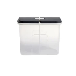 Boîte de conservation en plastique à 2 compartiments transparent 2,1L