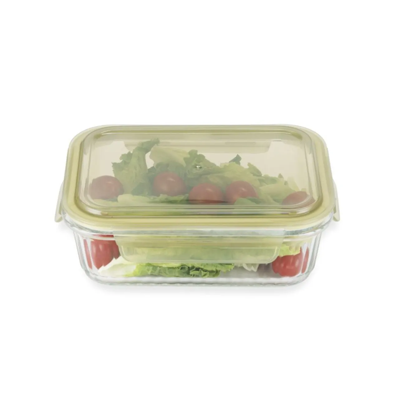 Boîte de conservation en verre avec couvercle plastique 640ml