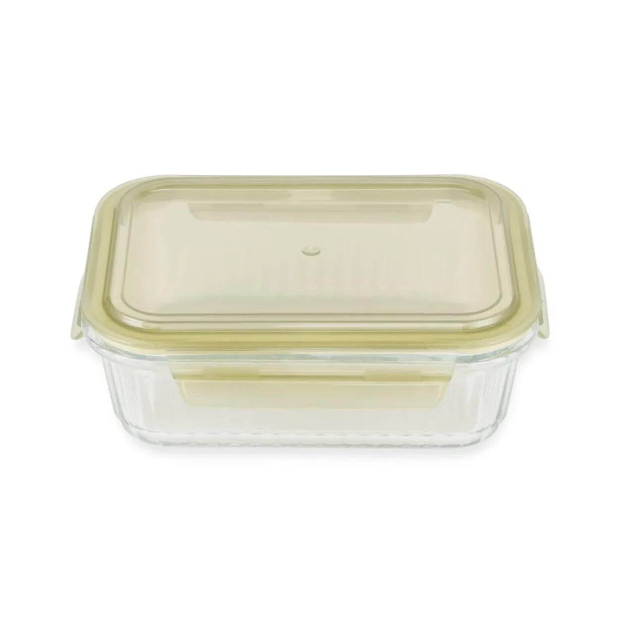 Boîte de conservation en verre avec couvercle plastique 640ml