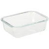 Boîte de conservation en verre avec couvercle bambou 1,04 L < Gifi Discount