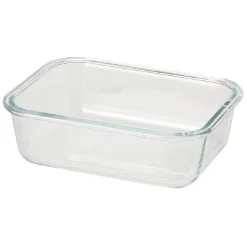 Boîte de conservation en verre avec couvercle bambou 1,04 L < Gifi Discount