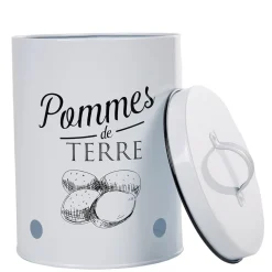 Boîte de conservation vintage en métal pour pommes de terre < Gifi Online
