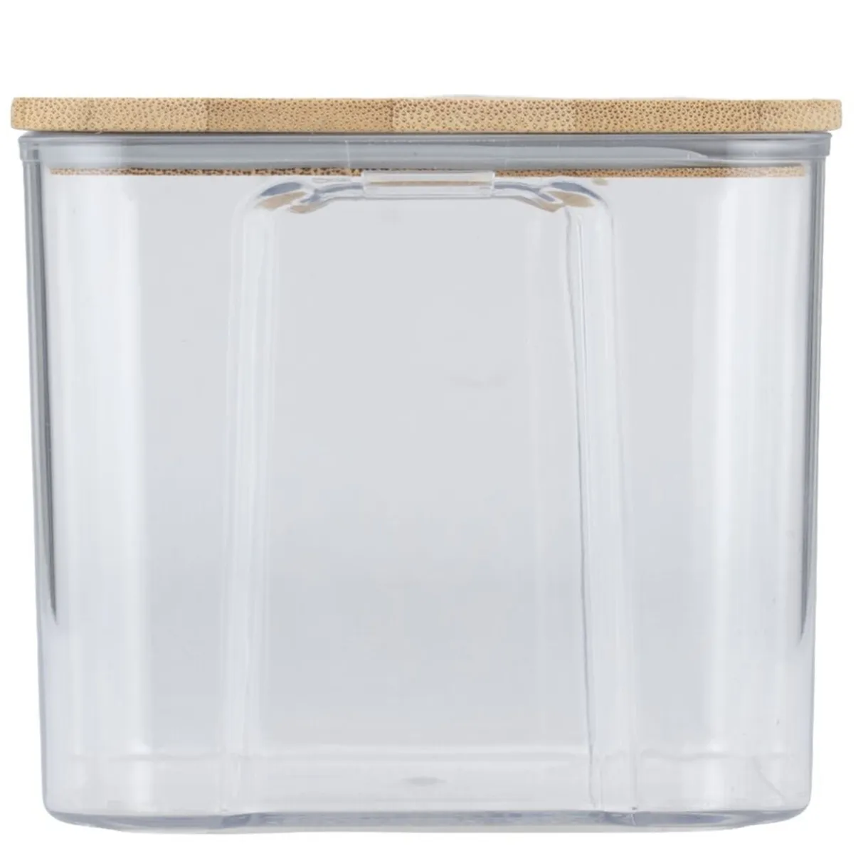 Boîte de conservation x8 plastique et couvercle bambou 370/680/950/1300/1800ml < Gifi Outlet