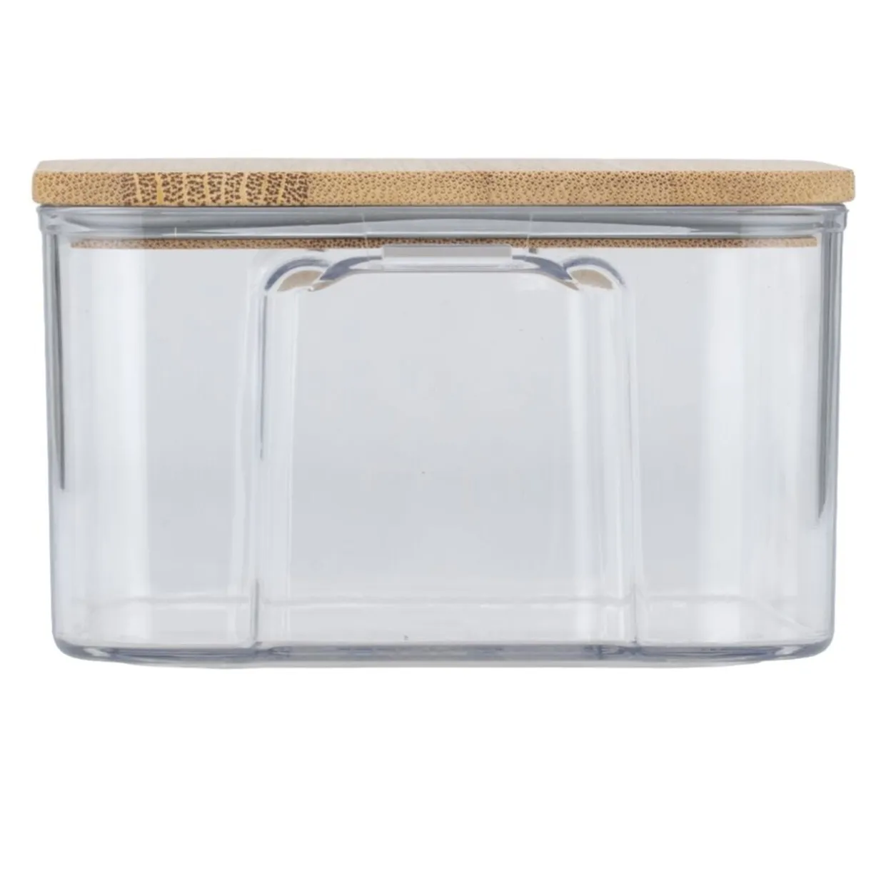Boîte de conservation x8 plastique et couvercle bambou 370/680/950/1300/1800ml < Gifi Outlet