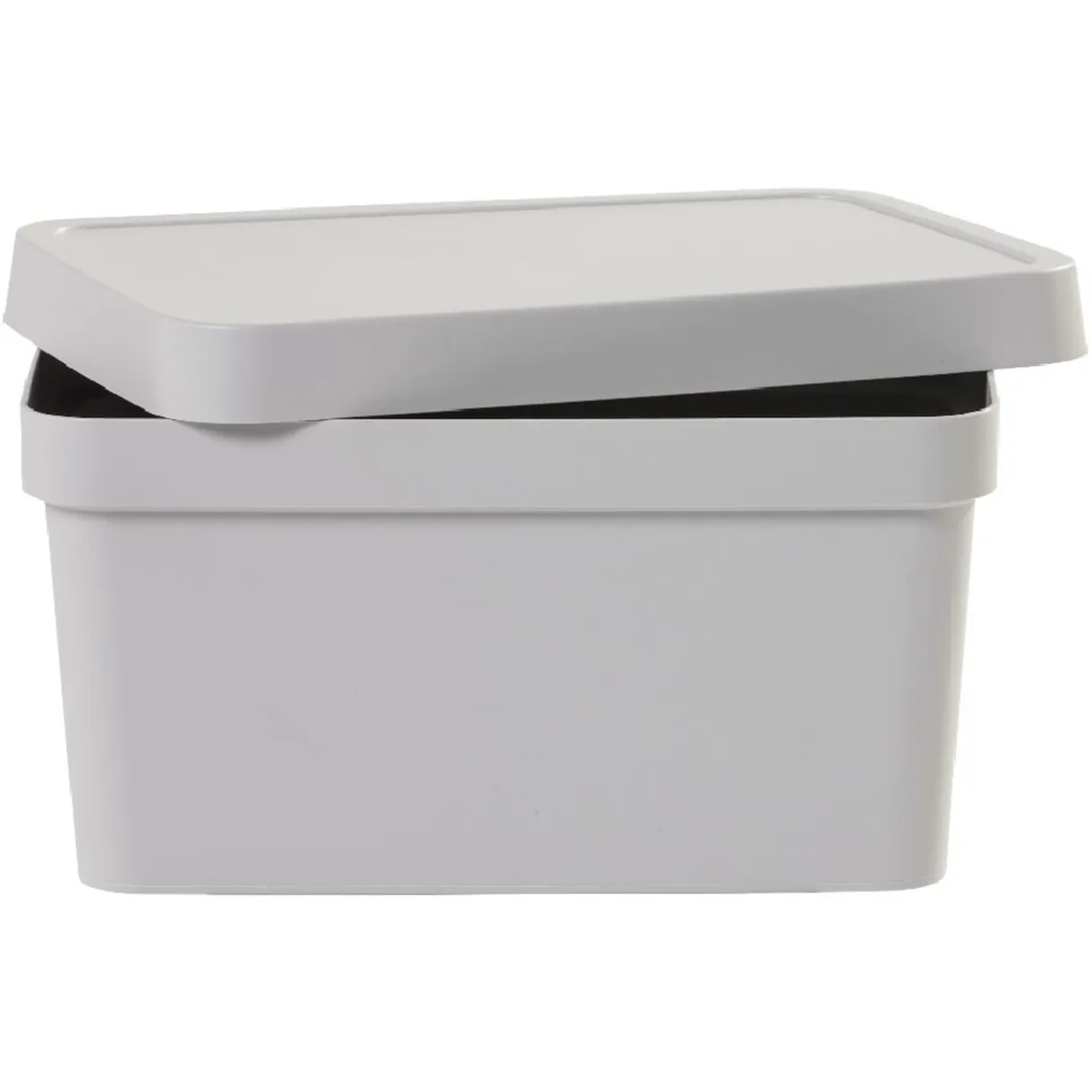 Boîte de rangement avec couvercle grise 3,6 L < Gifi Hot