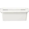 Boîte de rangement avec couvercle blanc transparent 4L < Gifi Sale