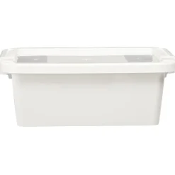 Boîte de rangement avec couvercle blanc transparent 4L < Gifi Sale