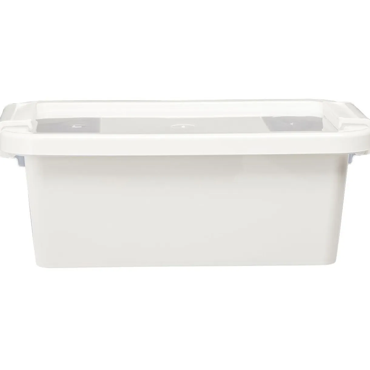 Boîte de rangement avec couvercle blanc transparent 4L < Gifi Sale