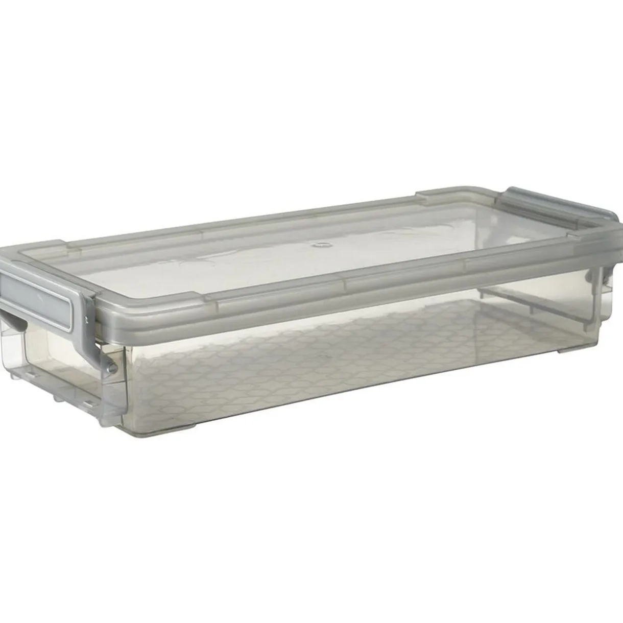 Boîte de rangement avec fermeture à clip gris 4 L < Gifi Outlet