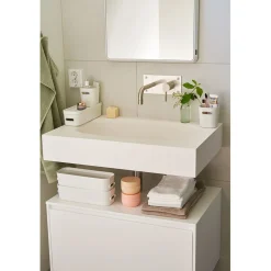 Boîte de rangement avec poignée blanc < Gifi New