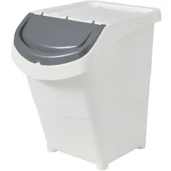 Boîte de rangement blanche avec couvercle 40L < Gifi New