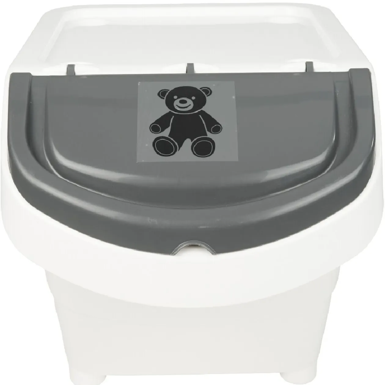 Boîte de rangement blanche avec couvercle 20L