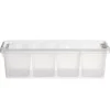 Boîte de rangement compartimentée Smartstore Classic plastique transparent 3,5L