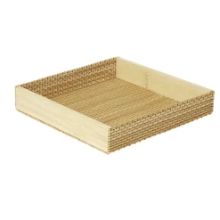 Boîte de rangement en bambou 15x15xH3cm < Gifi
